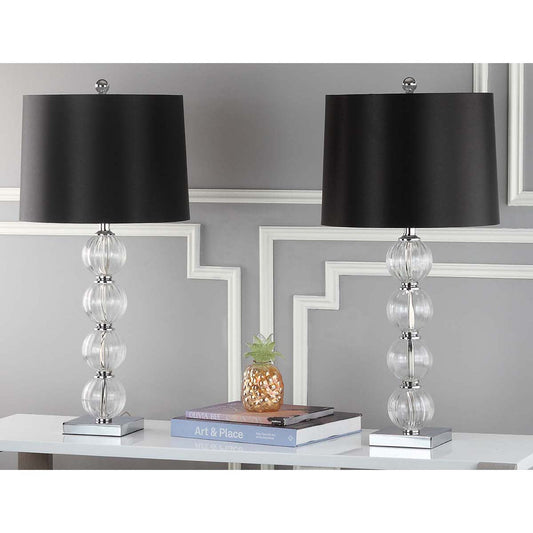 Amanda 31 Crystal Glass Globe Lamp (Set of 2) | Safavieh - LIT4006