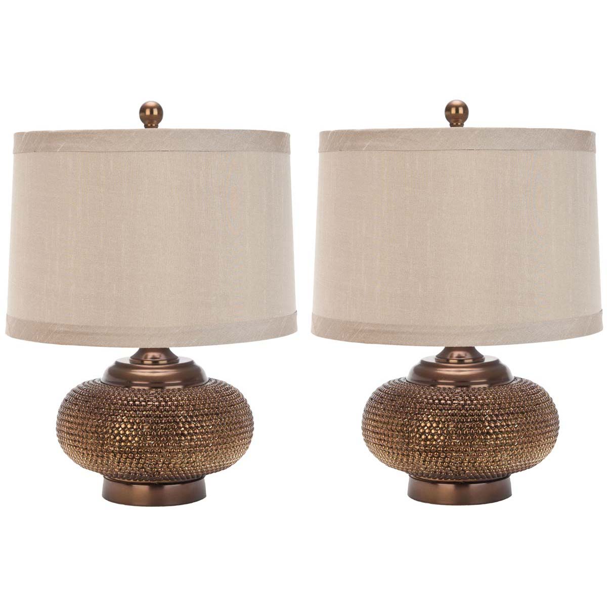 Alexis 19 Inch H Gold Bead Lamp (Set of 2) | Safavieh - LIT4016