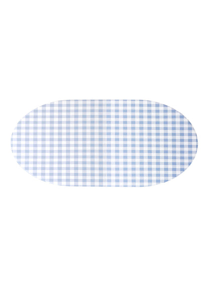6XS Studio Gingham Placemat, Sky Blue