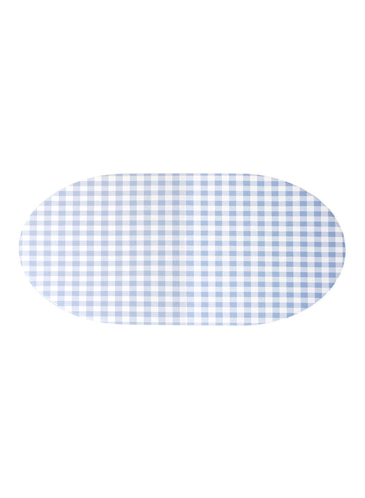 6XS Studio Gingham Placemat, Sky Blue