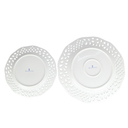 White Pierced Dinnerware