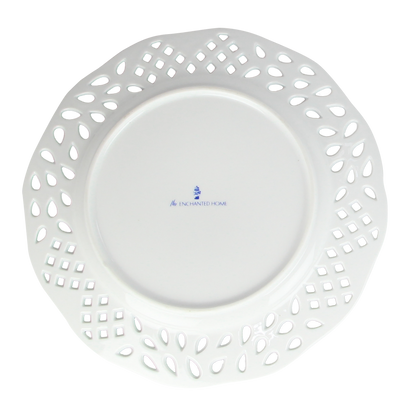White Pierced Dinnerware