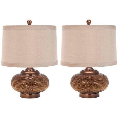Alexis 19 Inch H Gold Bead Lamp (Set of 2) | Safavieh - LIT4016