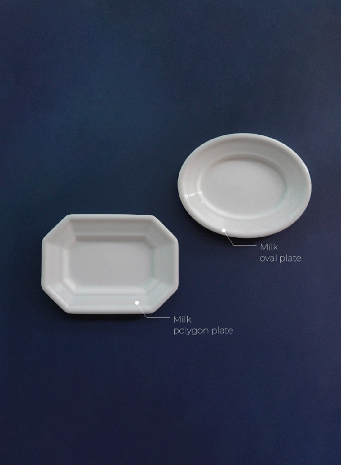 Mujagi Gloss Milk Oval Plate
