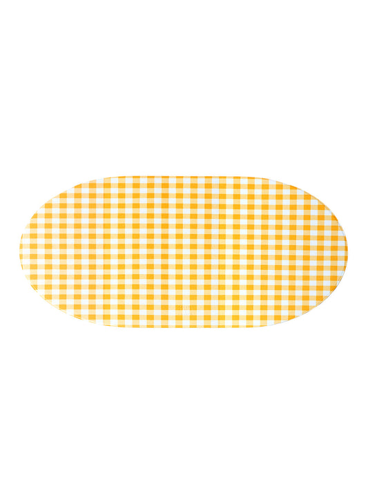 6XS Studio Gingham Placemat, Yellow