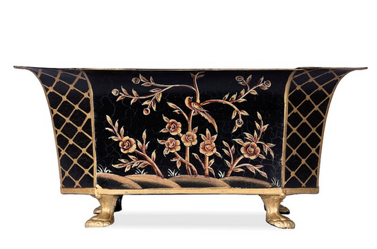 Black & Gold Octagon Planter